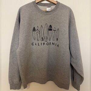 San Diego California Surf Graphic Sweatshirt